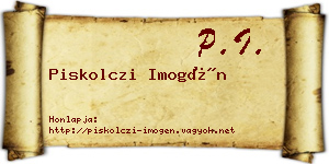Piskolczi Imogén névjegykártya